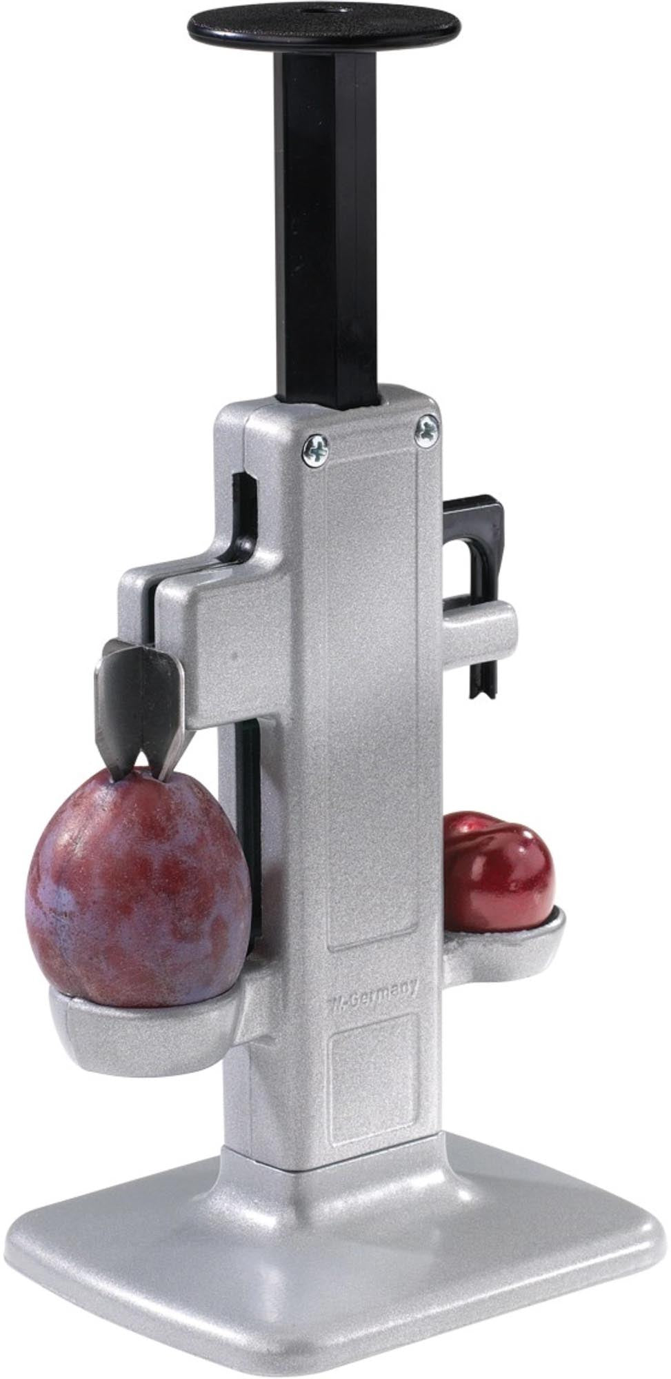 Kirschen u. Pflaumenentst. Steinex-Combi, 22.5x10.5x8cm in Silber präsentiert im Onlineshop von KAQTU Design AG. Küchenhelfer ist von Westmark