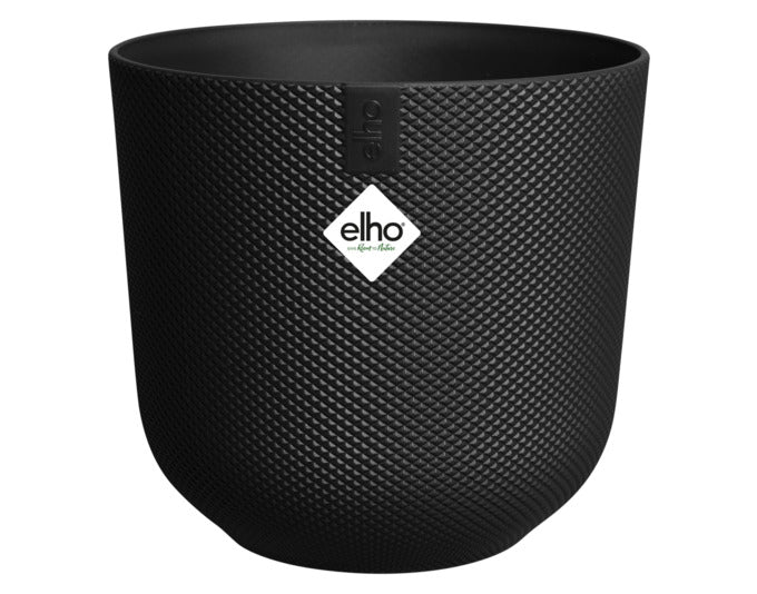 ELHO Pflanzengefäss Jazz rund ø 16 cm living schwarz in  präsentiert im Onlineshop von KAQTU Design AG. Pflanzentopf Outdoor ist von ELHO