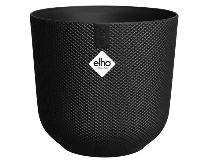 ELHO Pflanzengefäss Jazz rund ø 23 cm living schwarz in  präsentiert im Onlineshop von KAQTU Design AG. Pflanzentopf Outdoor ist von ELHO