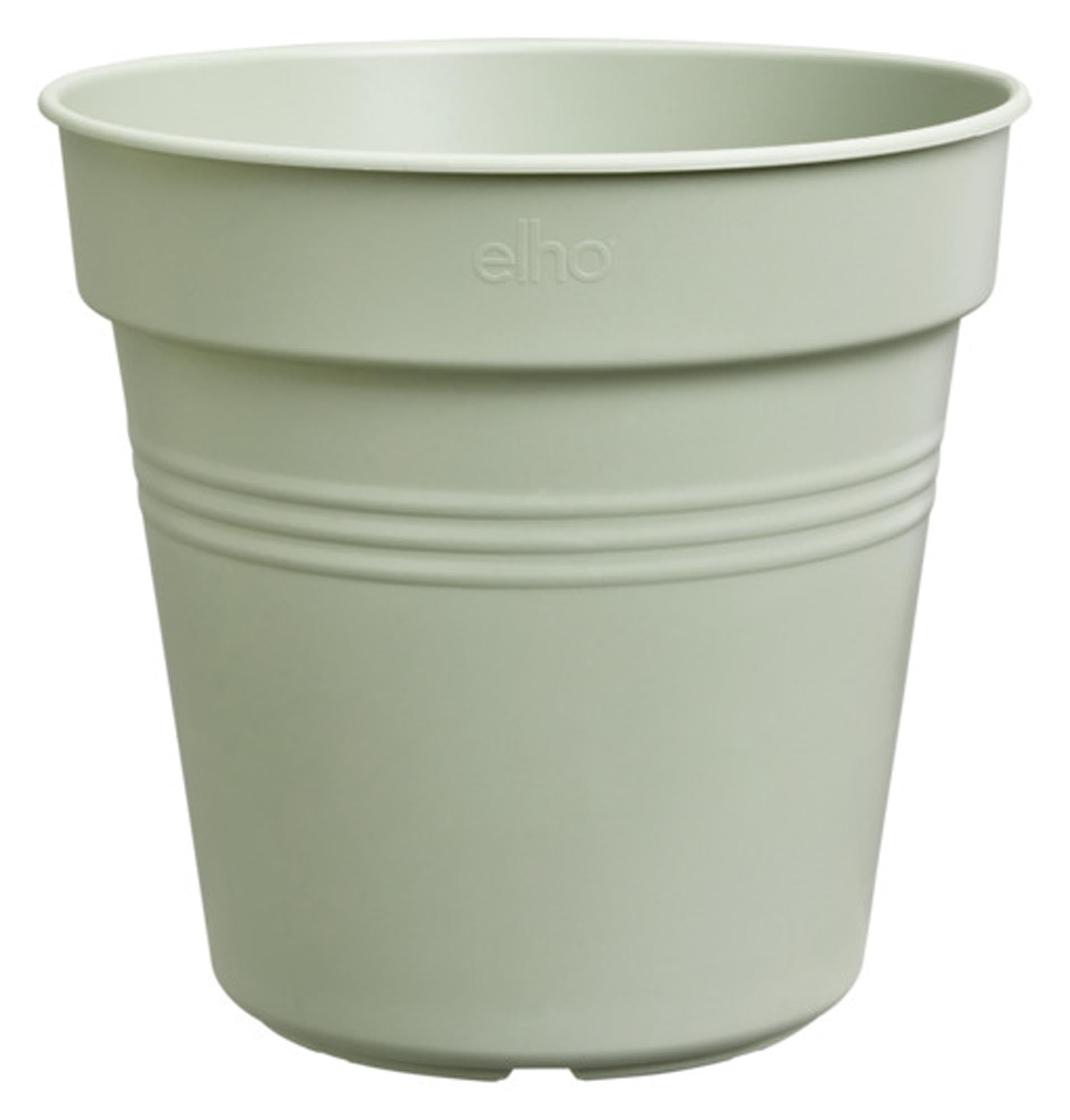 Der ELHO Anzuchttopf ø 17 cm in steingrün bietet optimale Bedingungen für Pflanzenwachstum. Nachhaltig, leicht und vielseitig einsetzbar für Gartenliebhaber.