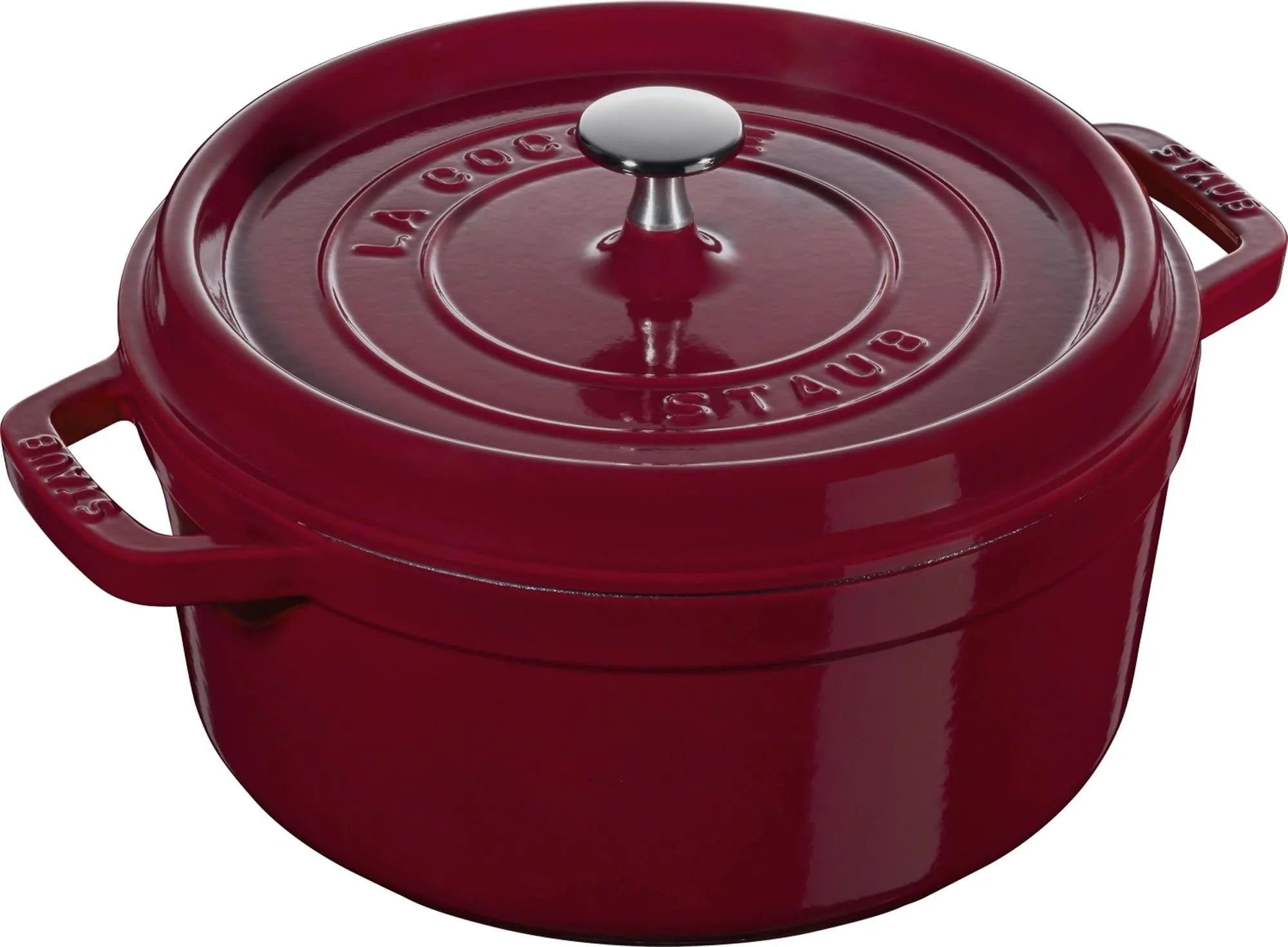 Cocotte 26 cm, rund, Bordeaux, Gusseisen 5.25l - KAQTU Design