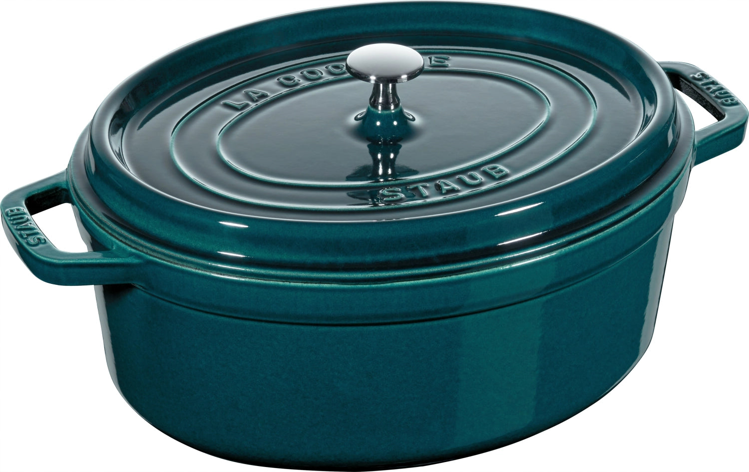 Entdecken Sie die Staub Cocotte oval 6,7l – ein stilvolles Gusseisen-Multitalent für saftige Eintöpfe und Braten. Ideal für jede Küche!