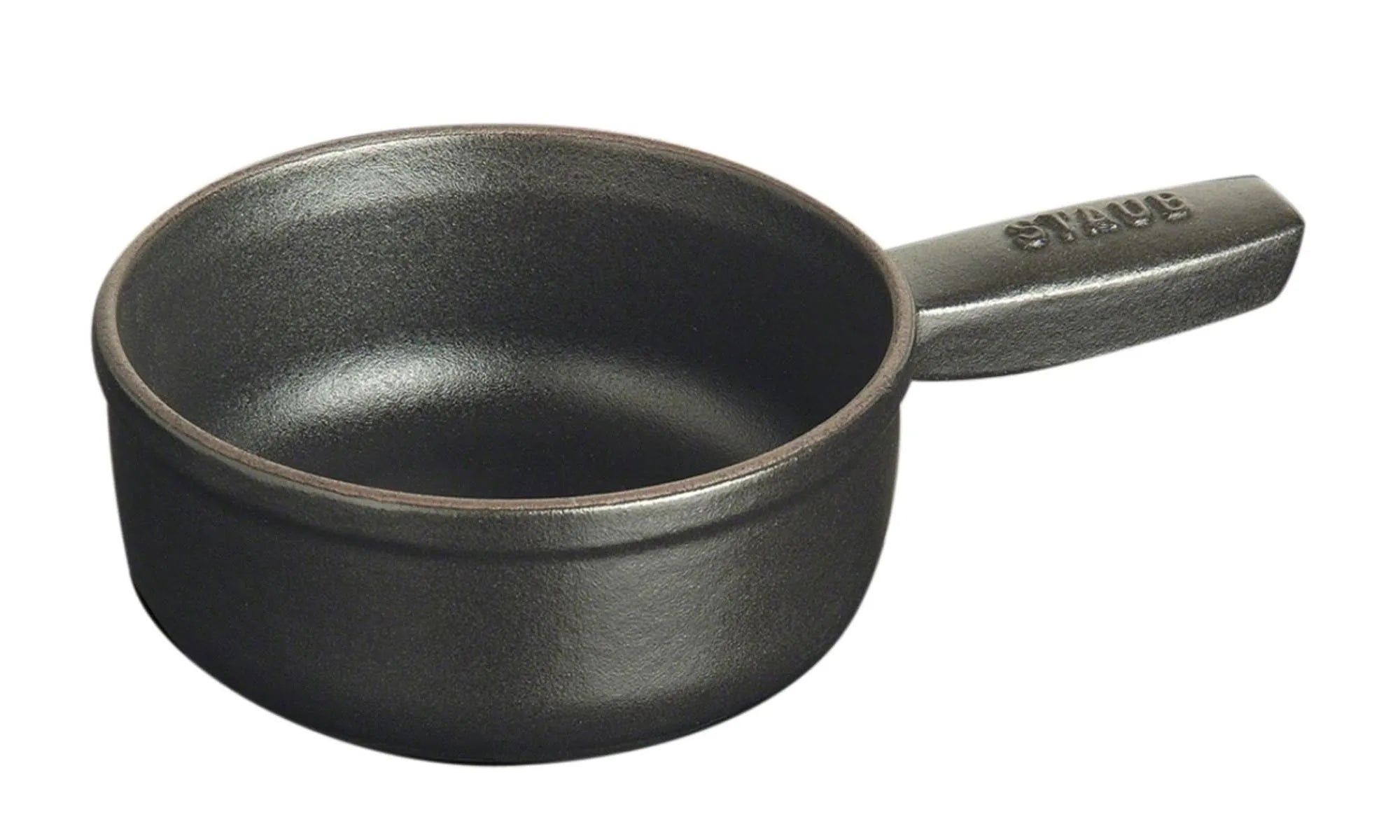 Fondue Topf 12 cm, Schwarz, Gusseisen 0.35l - KAQTU Design