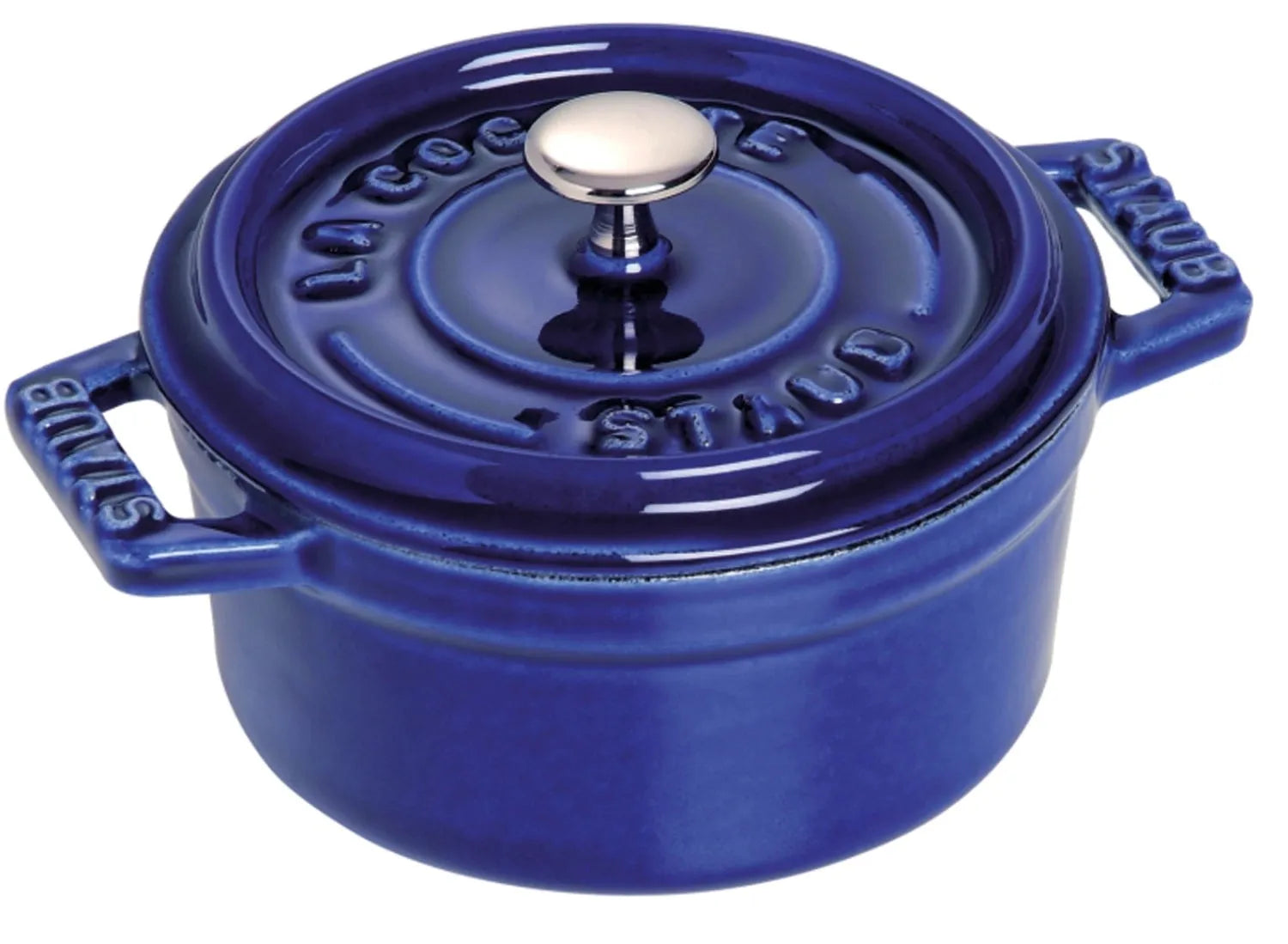 Cocotte 26 cm, rund, Dunkelblau, Gusseisen 5.25l