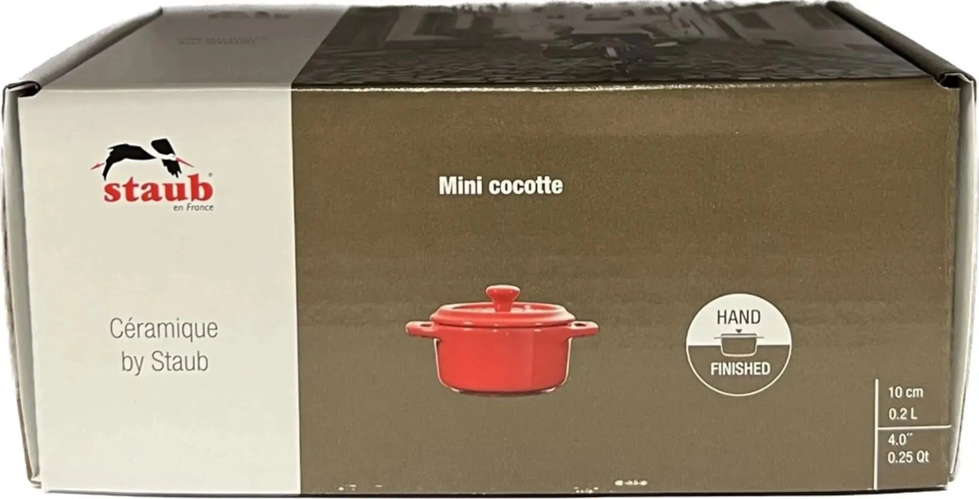 Staub Mini Cocotte 0.2l, kirschrot: Perfekt für Einzelportionen.