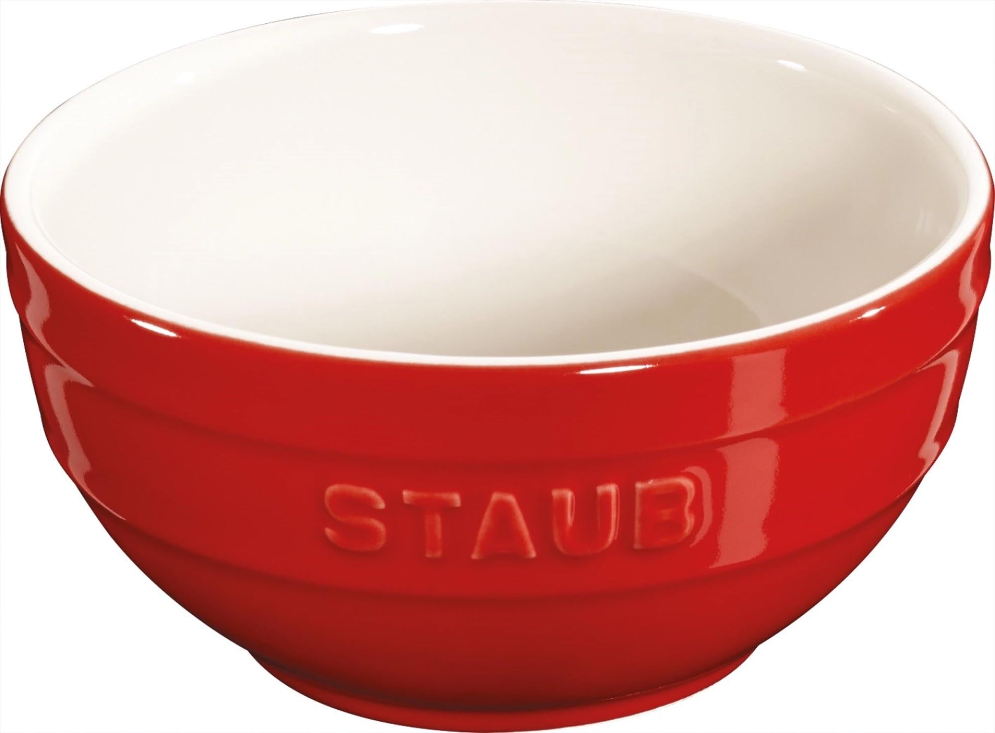 Keramik Schüssel, Kirschrot rund 1.2l Ø17 cm