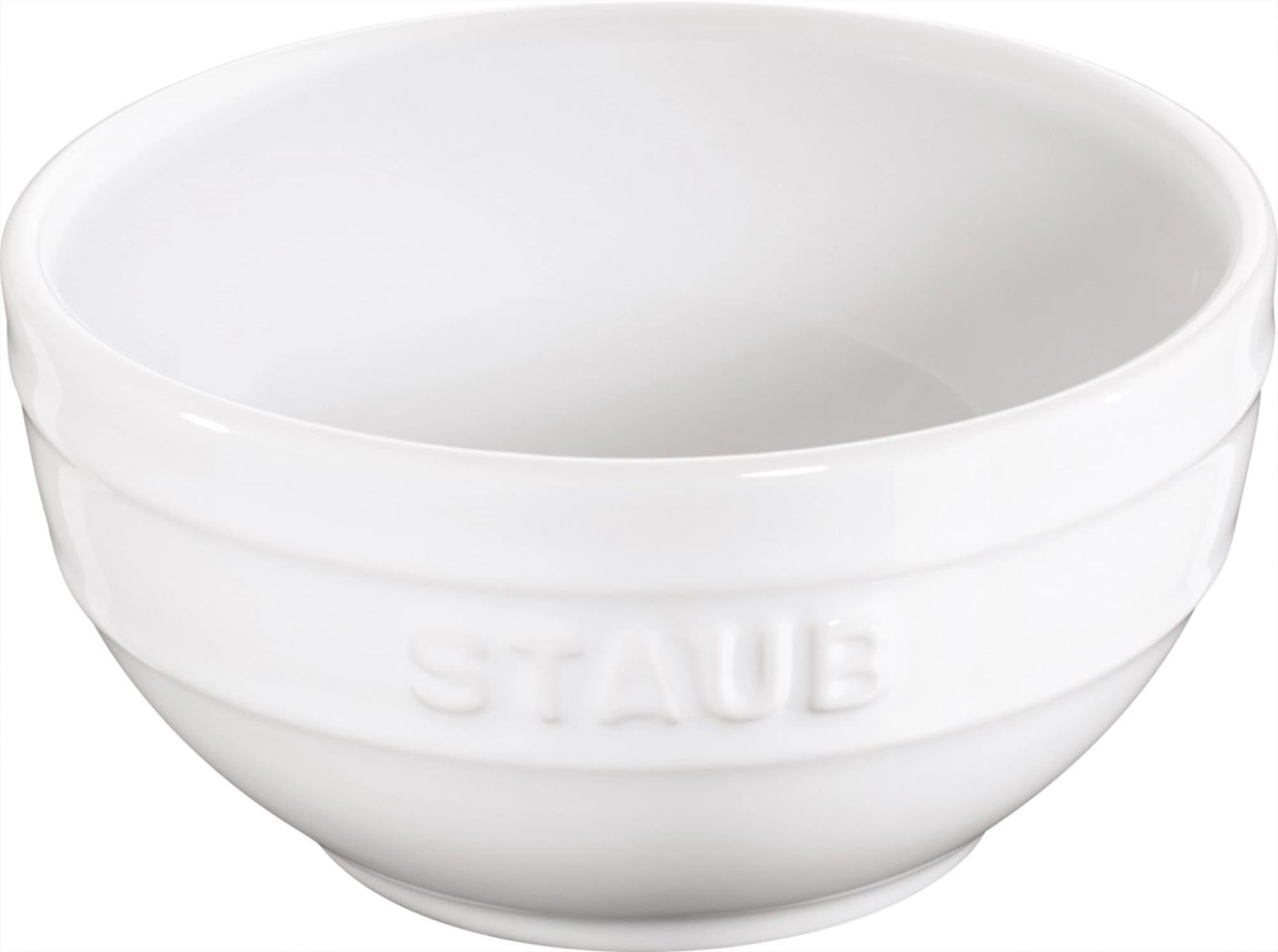 Keramik Schüssel, weiss rund 0.6l Ø12 cm