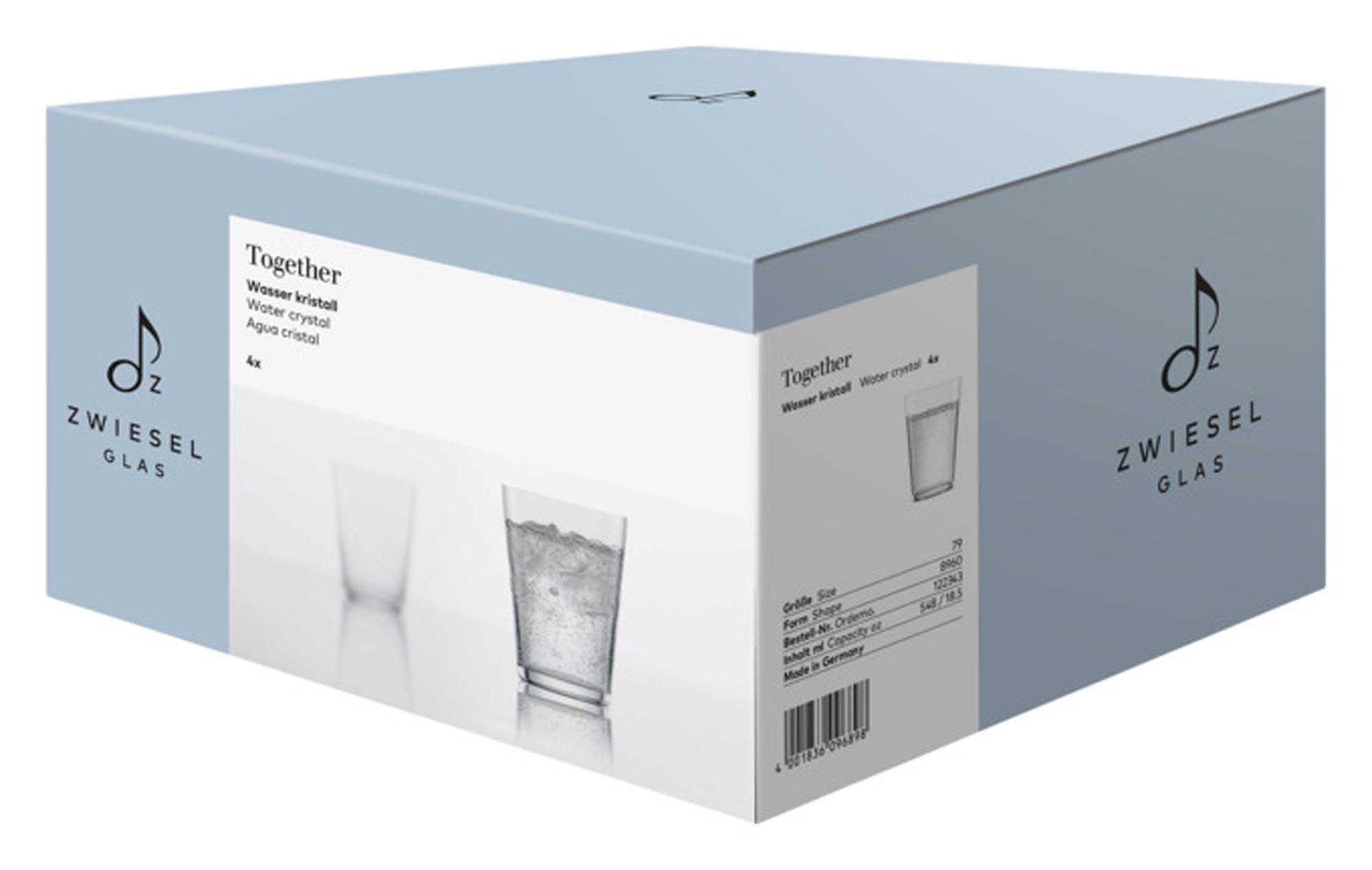 ZWIESEL GLAS Wasserglas Together 79 taupe 4 Stück in  präsentiert im Onlineshop von KAQTU Design AG. Glas ist von ZWIESEL GLAS