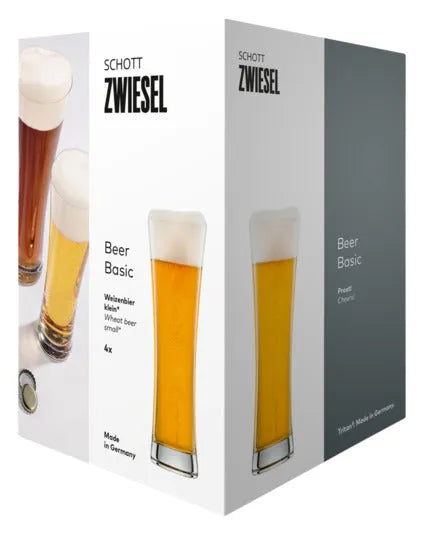 Set aus 4 SCHOTT ZWIESEL Biergläsern, 0.3 l, ideal für Biergenuss, hochwertiges Design, langlebig und spülmaschinenfest.