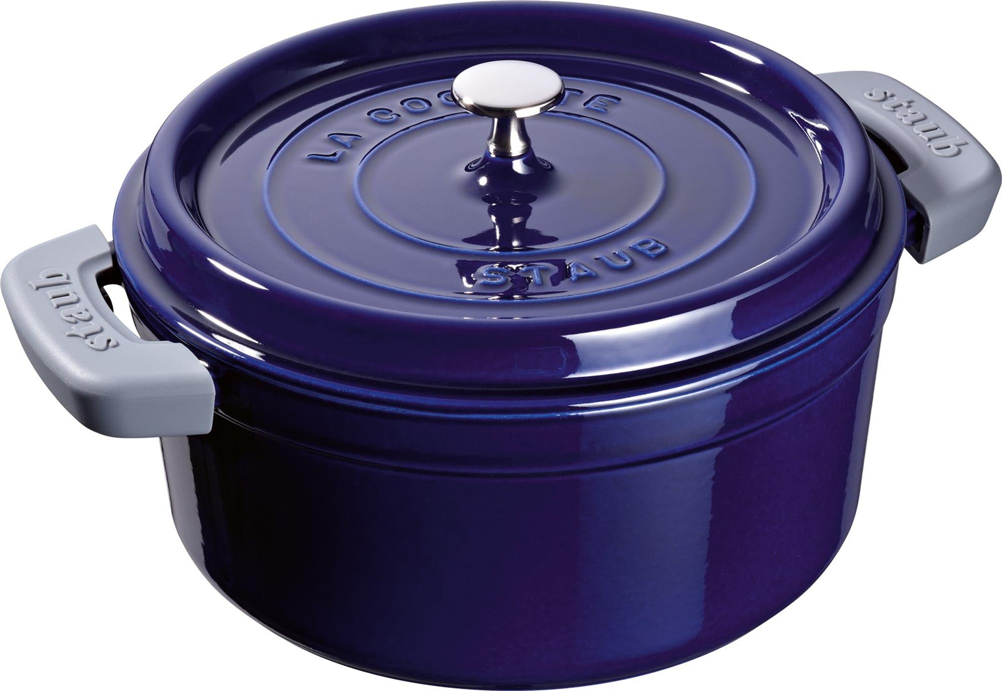 Zwei-teiliges Silikon-Griffset von Staub, idealer Fingerschutz für sicheres Kochen, ergonomisches Design, perfekt für Kochbesteck.