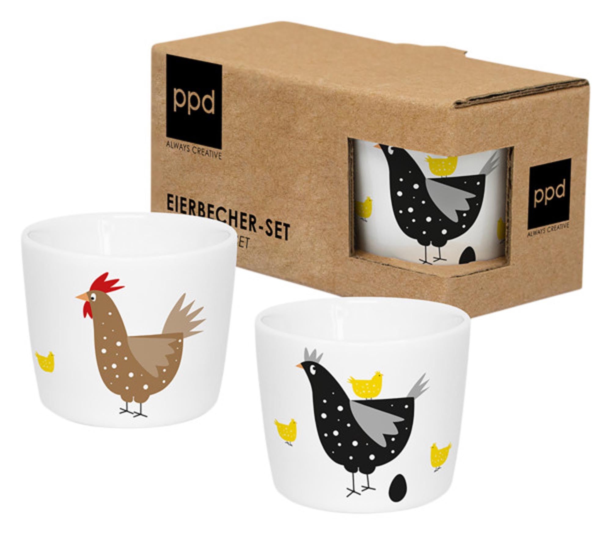 Entdecken Sie die stilvollen PPD Eierbecher Breakfast Club GB aus hochwertigem Porzellan. Ideal für ein elegantes Frühstück und spülmaschinenfest.