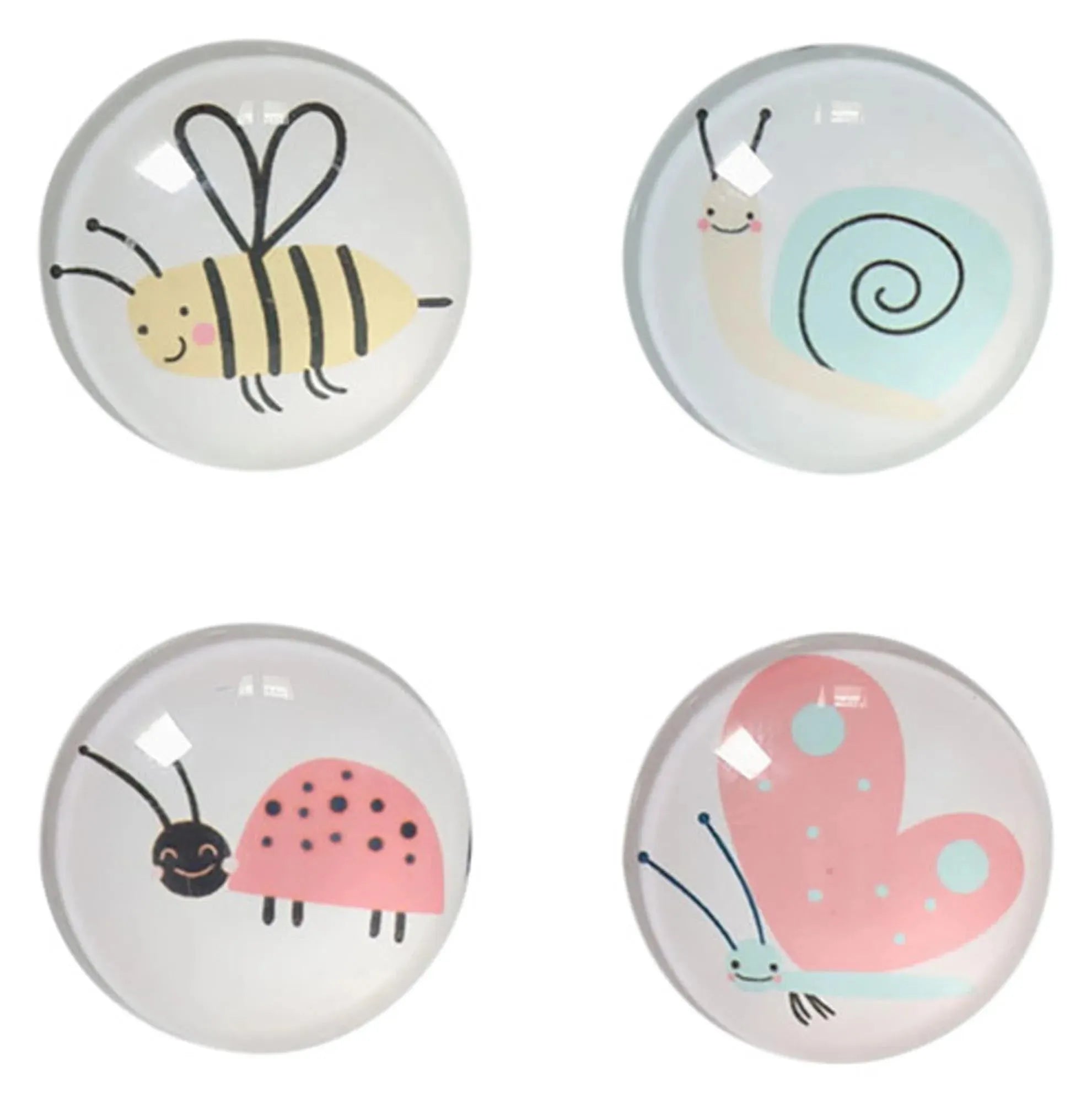 Magnet-Set Insekten 4 Stück ø 2.5 cm in  präsentiert im Onlineshop von KAQTU Design AG. Büromaterial ist von ZELLER PRESENT