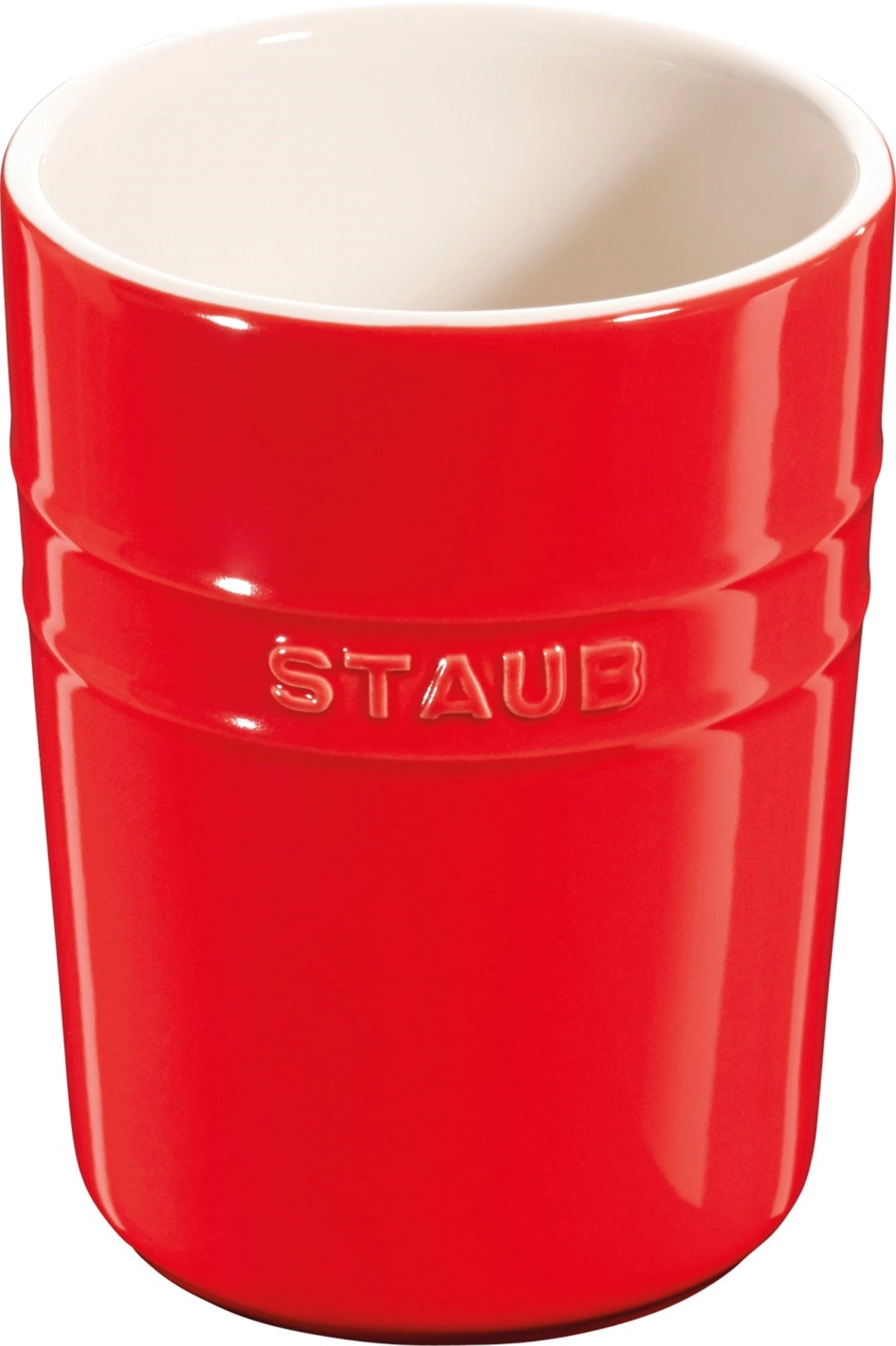 Keramik Kellenbehälter, rot, 11x15 cm, 0.9l - KAQTU Design