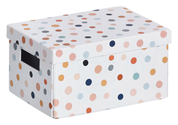 Aufbewahrungsbox Dots 18x25x13 cm in  präsentiert im Onlineshop von KAQTU Design AG. Aufbewahrungsbox ist von ZELLER PRESENT