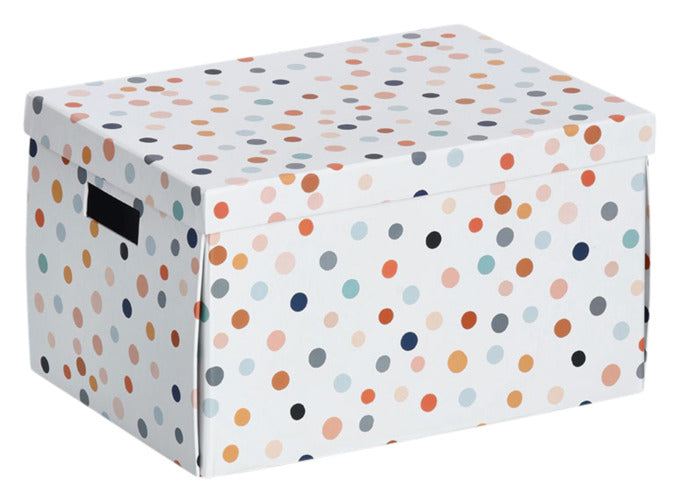 Aufbewahrungsbox Dots 25x35x20 cm in  präsentiert im Onlineshop von KAQTU Design AG. Aufbewahrungsbox ist von ZELLER PRESENT