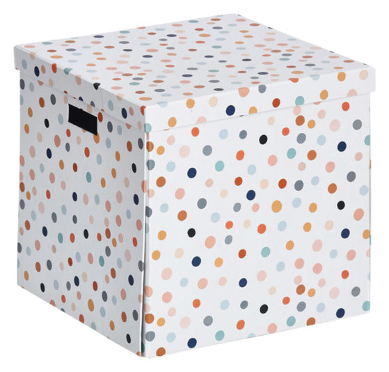 Aufbewahrungsbox Dots 33.5x33x32 cm in  präsentiert im Onlineshop von KAQTU Design AG. Aufbewahrungsbox ist von ZELLER PRESENT