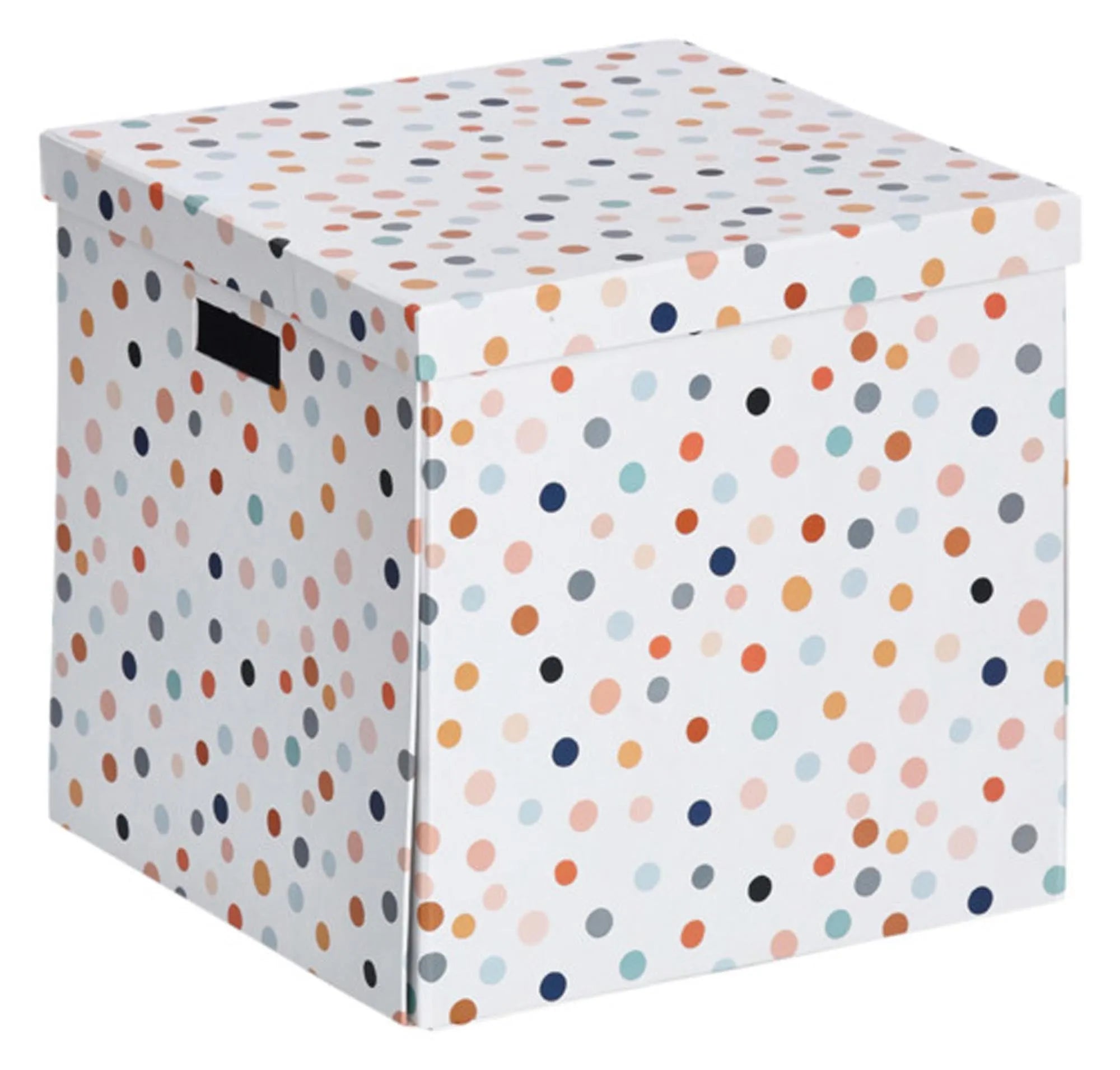 Stilvolle Aufbewahrungsbox Dots von ZELLER PRESENT, 33.5x33x32 cm, modernes Design, ideal für Spielzeug, Büro & Kleidung.