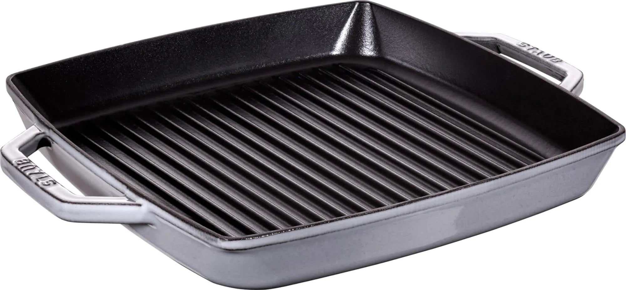 Grillpfanne 33 cm, Graphit-Grau, Gusseisen - KAQTU Design