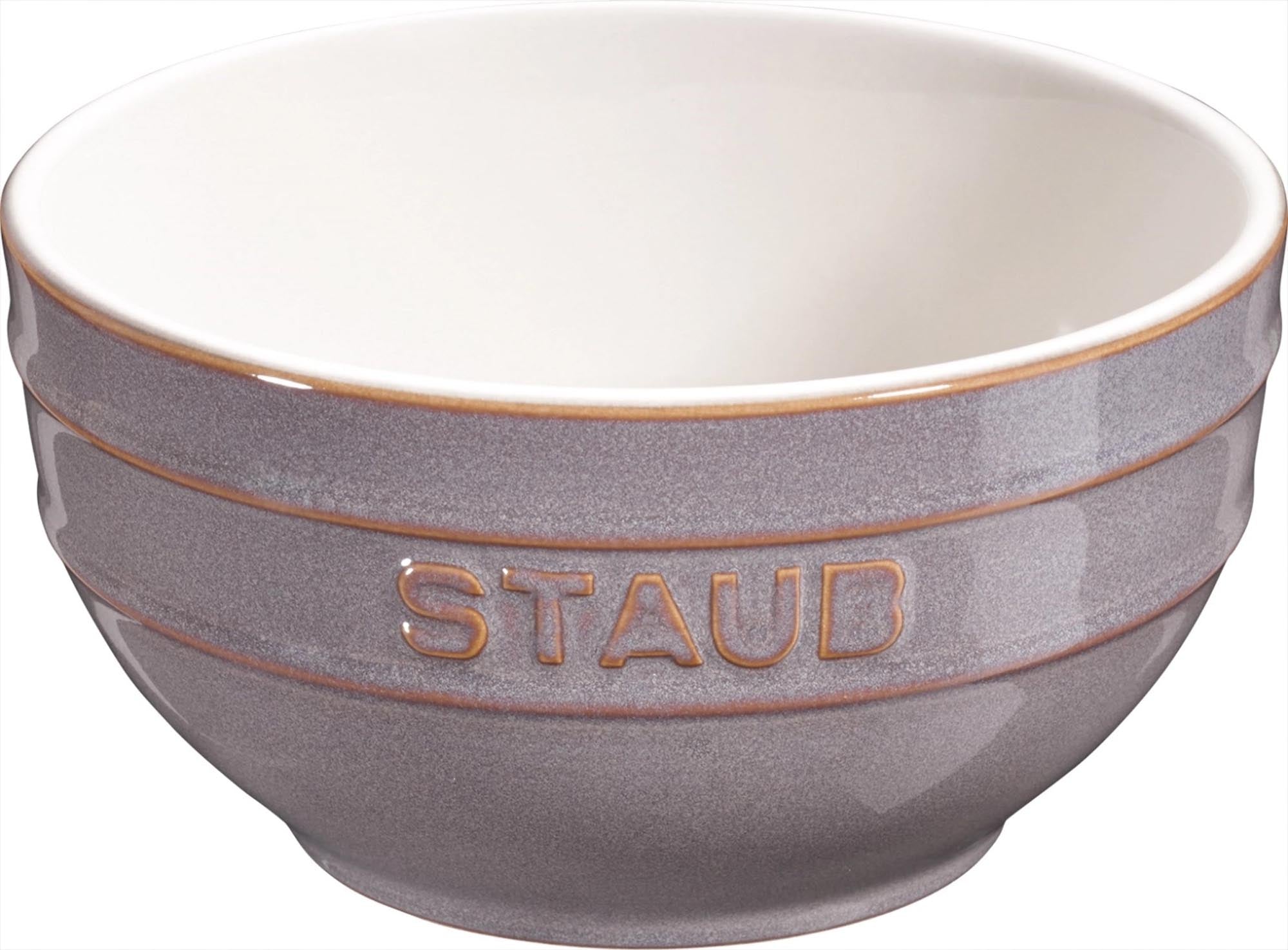 Keramik Schüssel klein, antik-grau, 12 cm