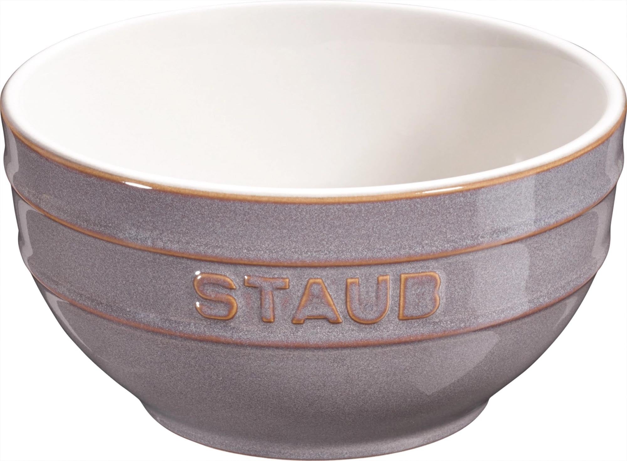 Keramik Schüssel mittel, antik-grau, 14 cm