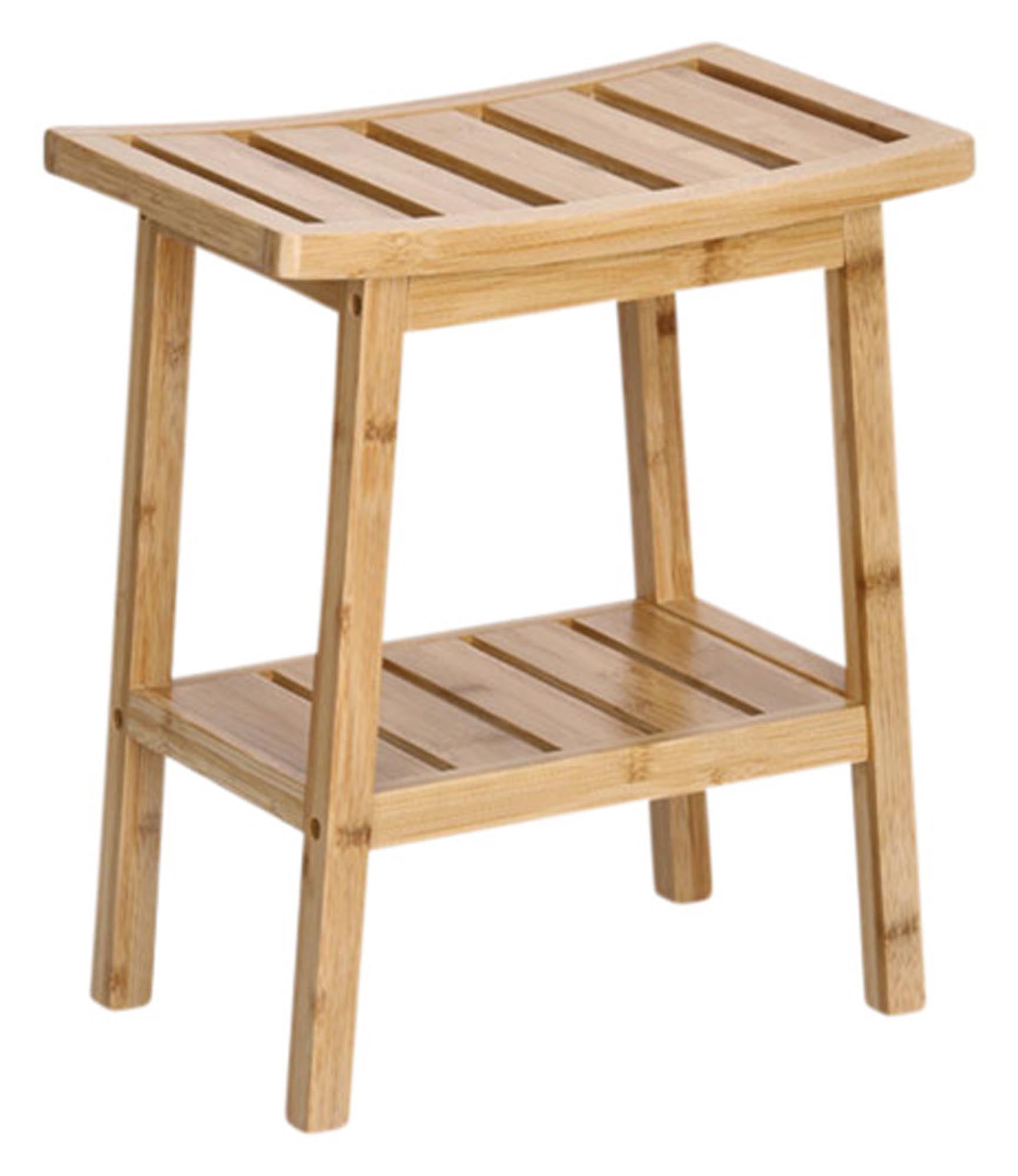 Hocker mit Ablage Bambus 40x25x46 cm in  präsentiert im Onlineshop von KAQTU Design AG. Hocker ist von ZELLER PRESENT