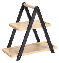 ZELLER Etagere Bambus schwarz 34x17.2x32 cm