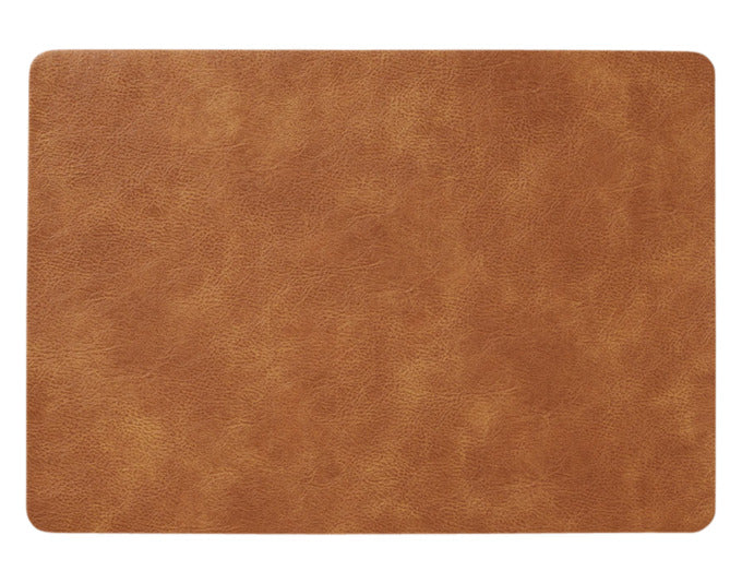 ZELLER Tischset Kunstleder grau 42.5x30 cm in  präsentiert im Onlineshop von KAQTU Design AG. Tischset ist von ZELLER PRESENT
