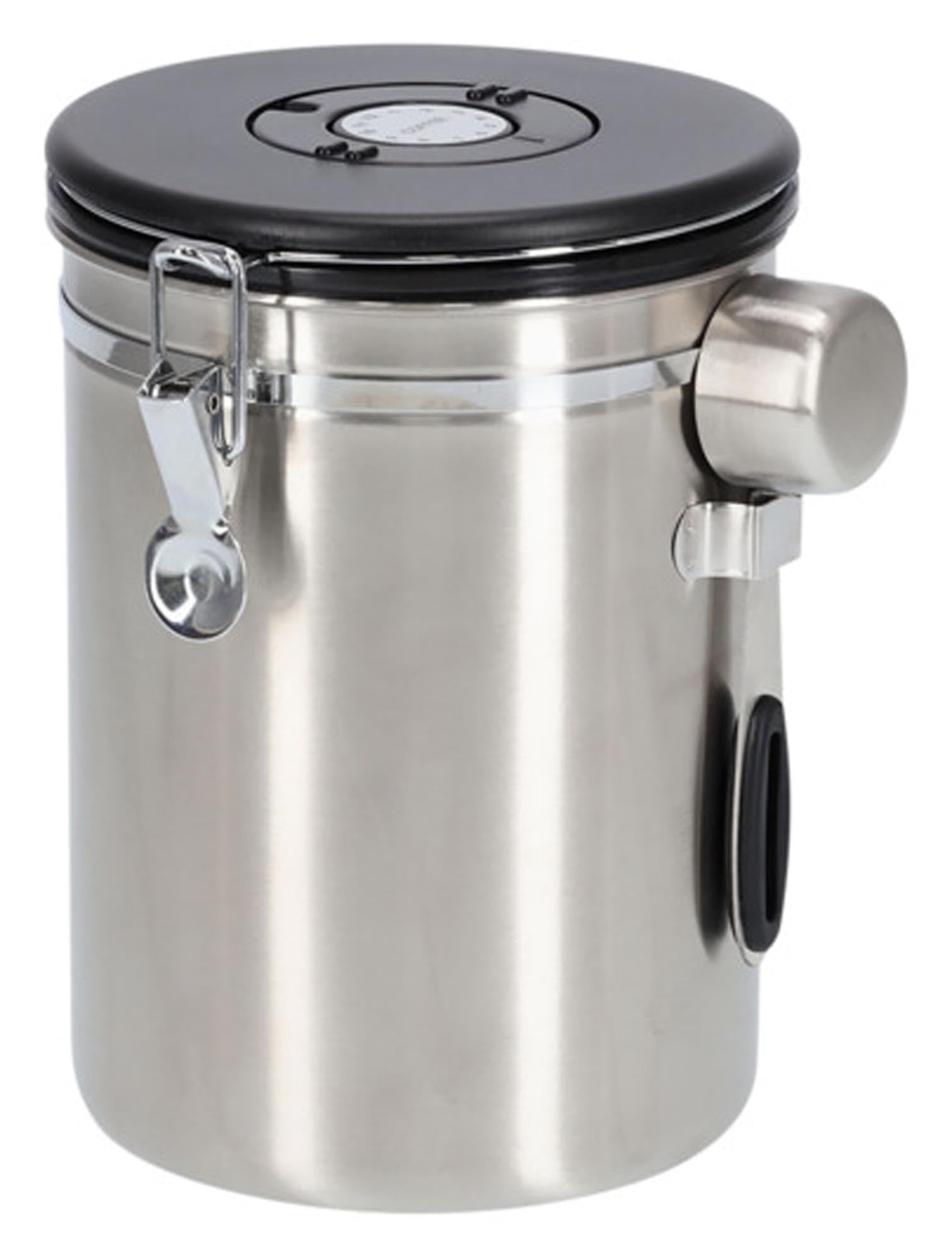 Entdecken Sie die ZELLER Kaffeedose mit Löffel Inox (2800 ml) – stilvolle Aufbewahrung für Kaffeebohnen, luftdicht und hygienisch.