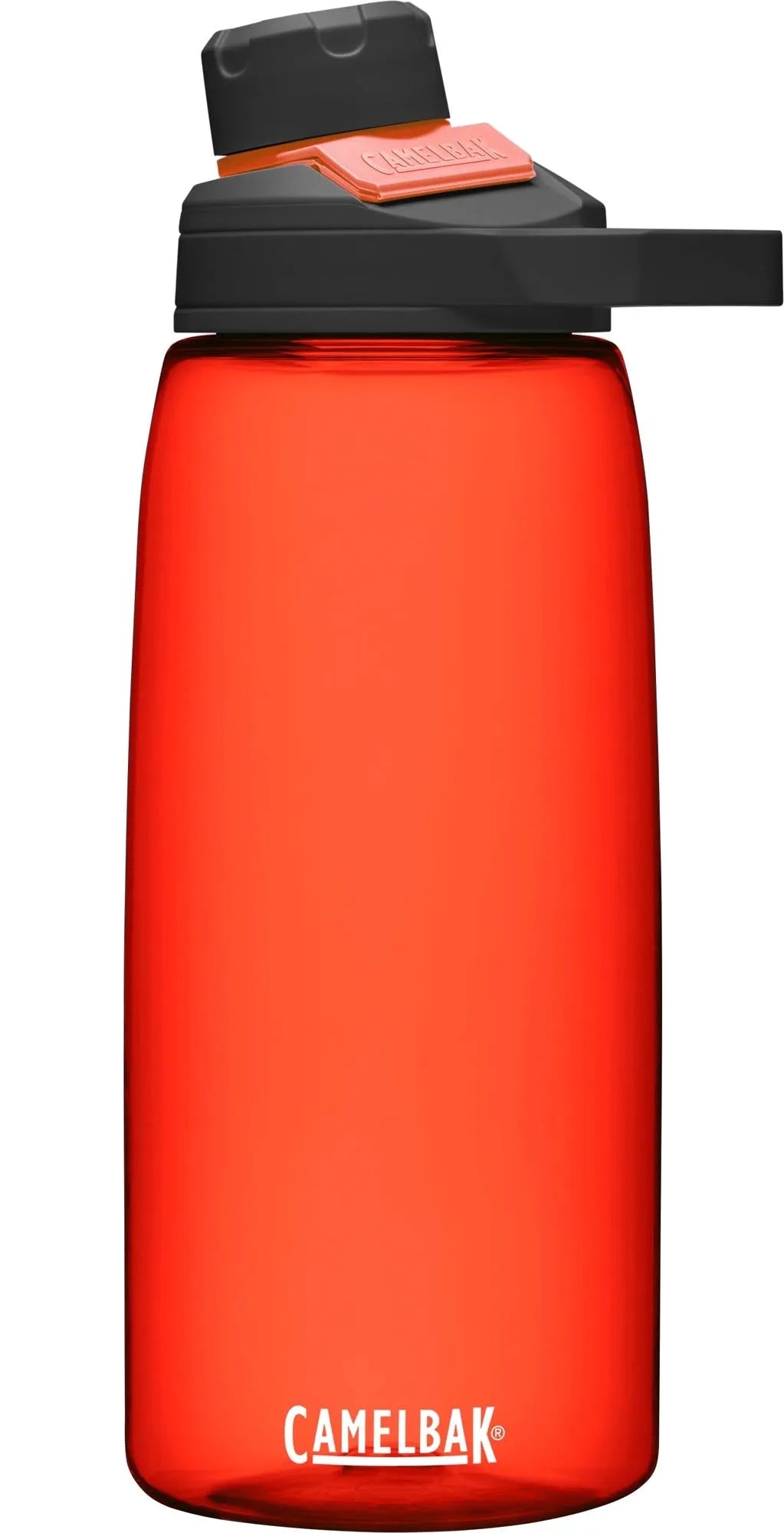 Camelbak Chute Mag Bottle 1.0l in feurigem Rot: robust, BPA-frei, auslaufsicher, ideal für Sport und Alltag. Perfekt für unterwegs!