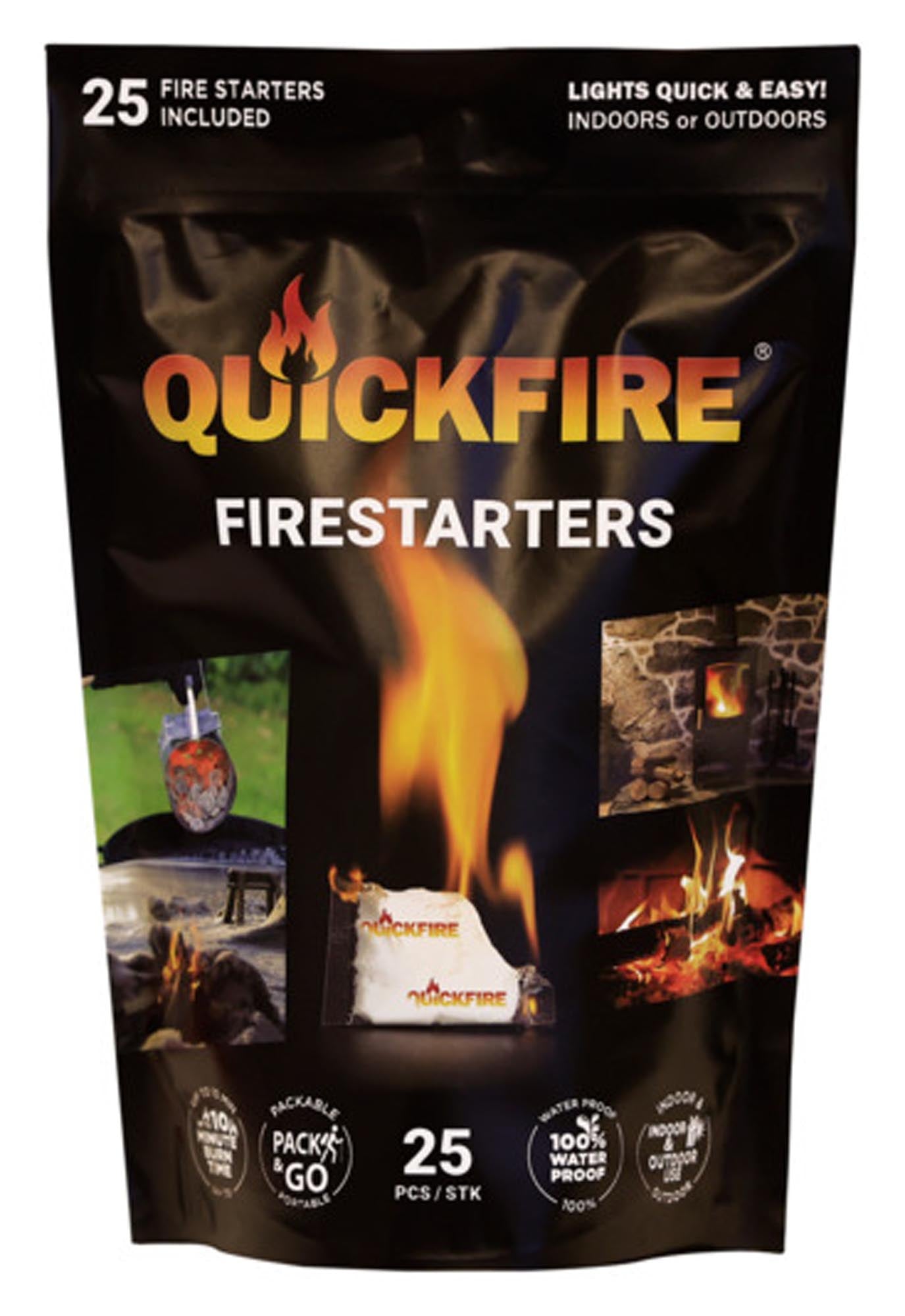 QUICKFIRE Feueranzünder 50 Zündbeutel à ca. 7g für Kamin Ofen und Grill in  präsentiert im Onlineshop von KAQTU Design AG. Grillzubehör ist von QUICKFIRE