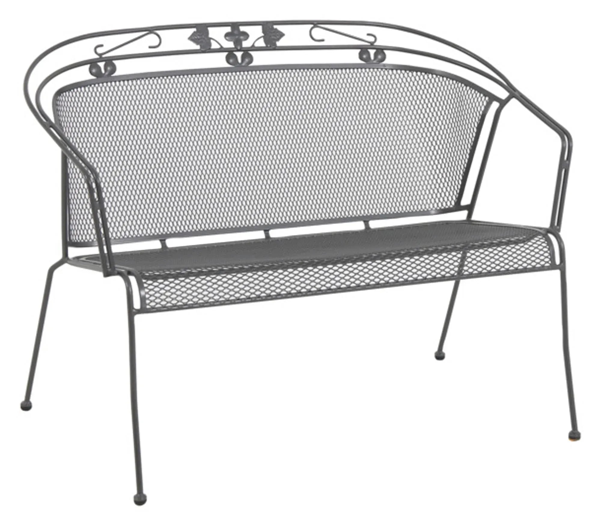 Elegante, graue Gartenbank aus Aluminium, witterungsbeständig, komfortabel, ideal für Garten, Terrasse oder Balkon.