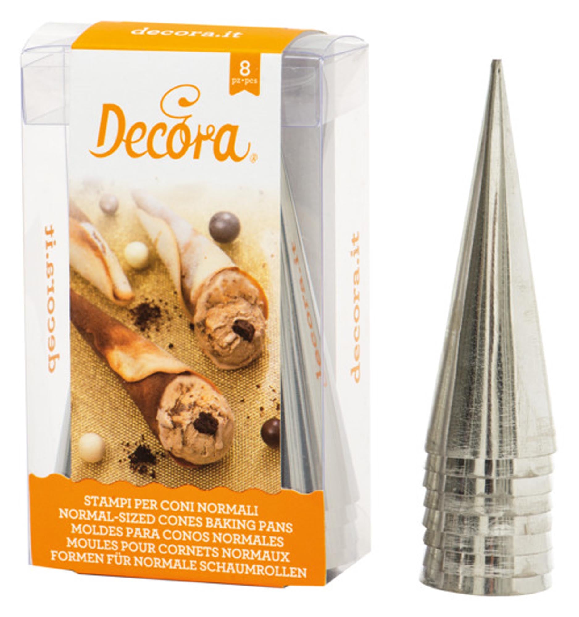 Entdecken Sie die DECORA Cornetspitzen (8 Stück, ø 4x12 cm) für präzise Tortendekoration. Ideal für Zuckerguss, Sahne und kreative Designs!