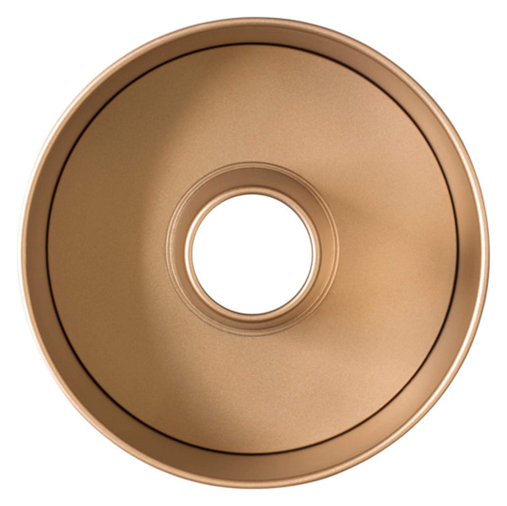 DECORA Backform Antihaft Gold rund herausnehmbarer Boden und Rohrboden ø 20.5x10 cm