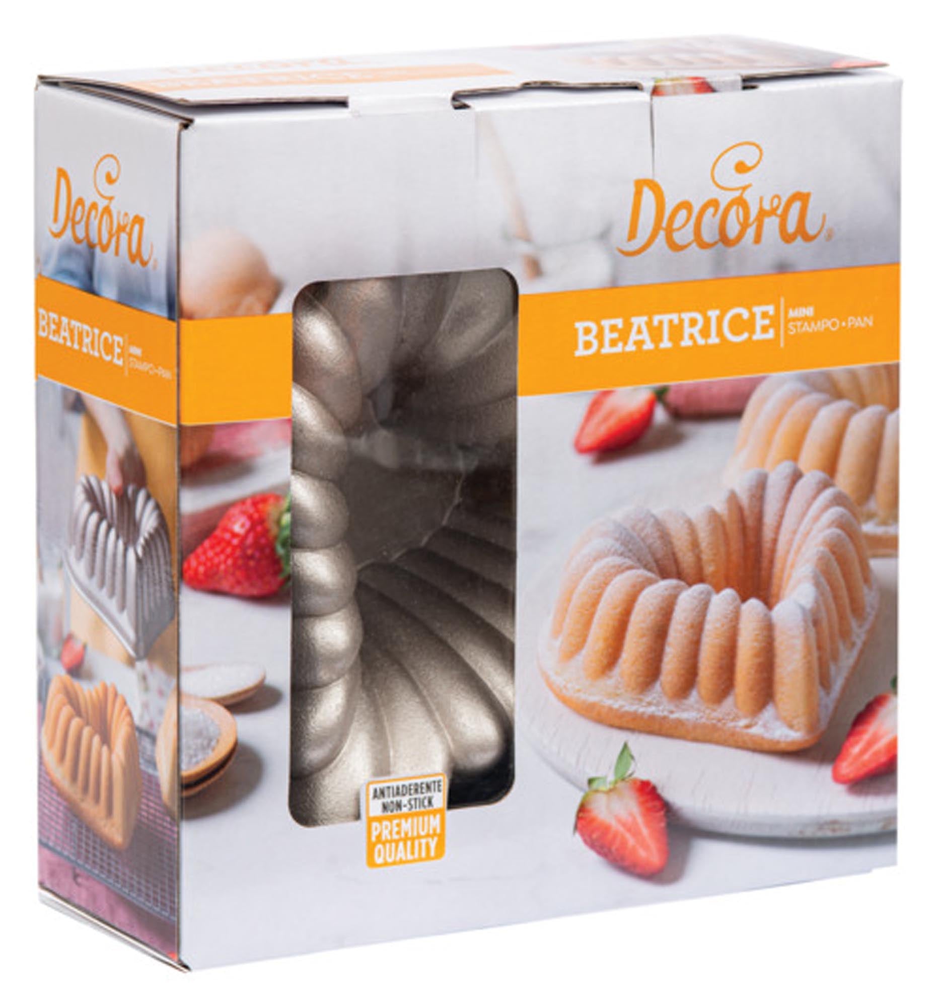 DECORA Backform Antihaft Herz Beatrice Aluguss 16x16x6 cm