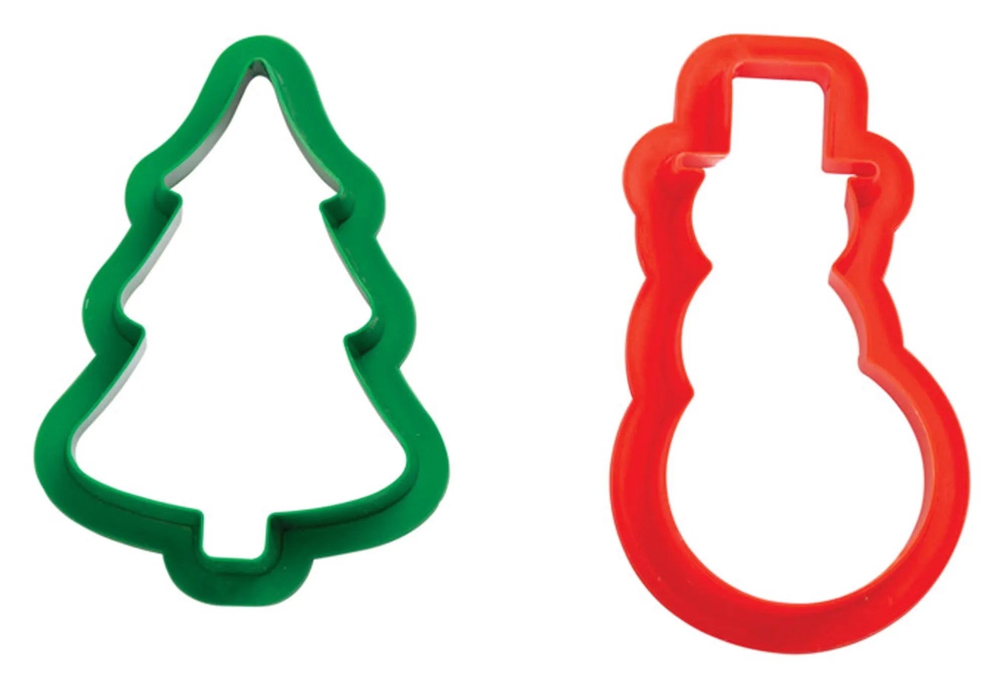 DECORA Ausstecher-Set: Weihnachtsbaum & Schneemann aus Edelstahl für perfekte Plätzchen. Ideal für kreative Weihnachtsbäckerei!