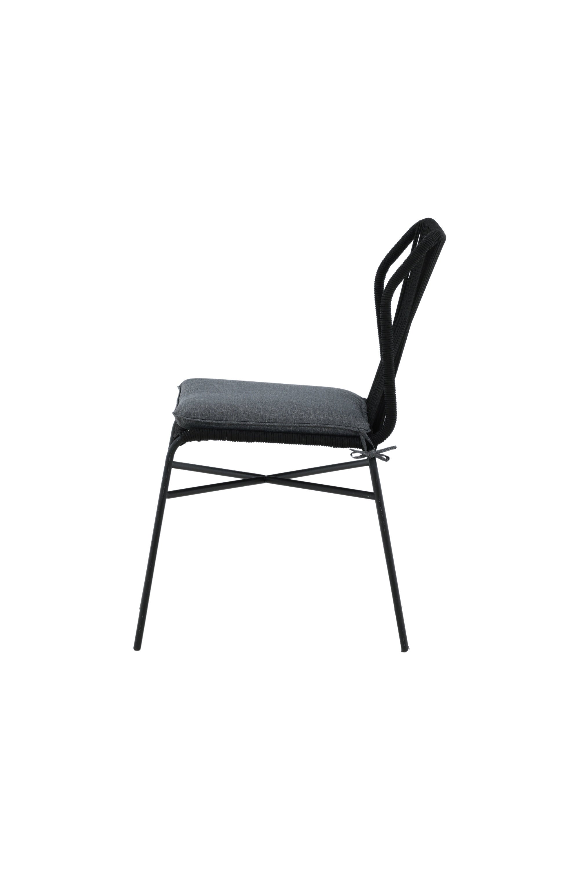 Julian Gartenstuhl in Schwarz präsentiert im Onlineshop von KAQTU Design AG. Gartenstuhl ist von Venture Home