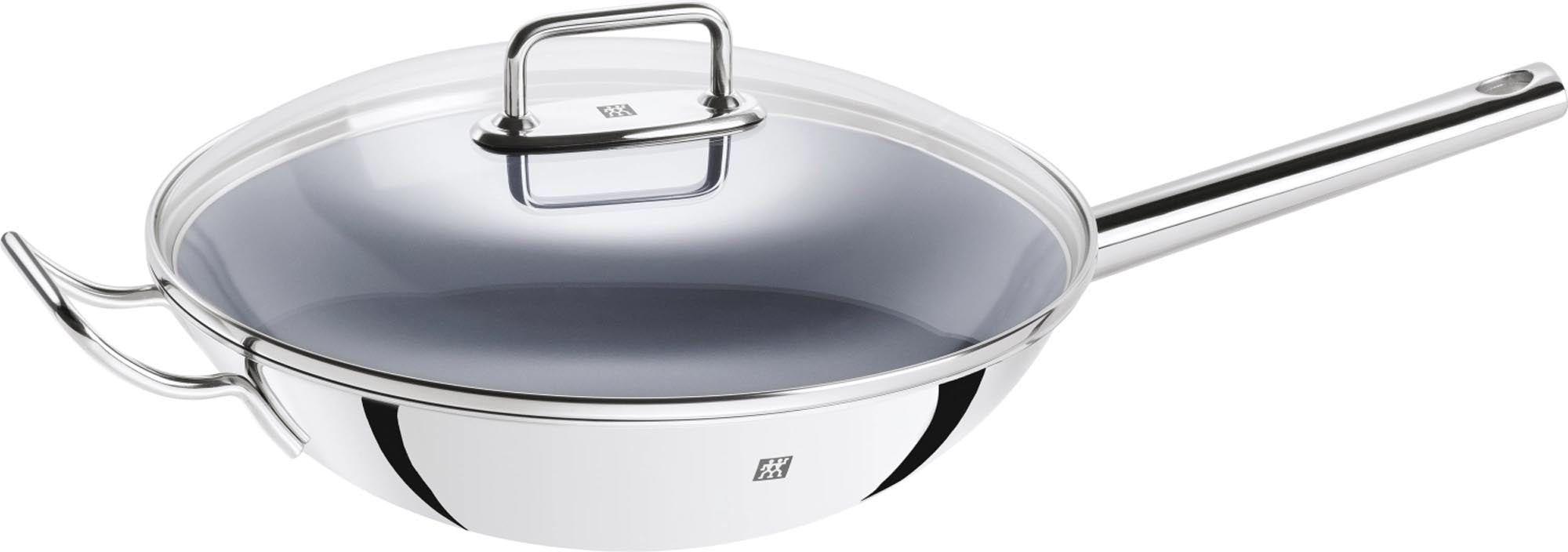 Zwilling Plus Wok beschichtet Ø32 cm in Silber präsentiert im Onlineshop von KAQTU Design AG. Pfanne/Topf ist von Zwilling Kitchen