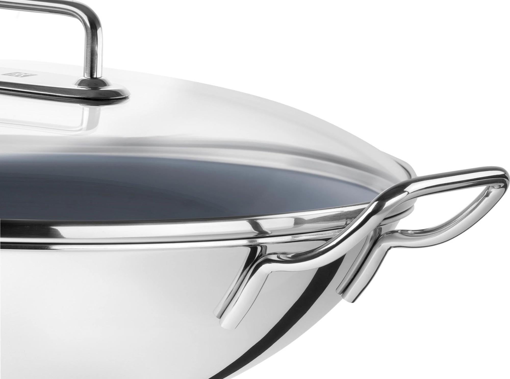 Zwilling Plus Wok 32 cm, antihaftbeschichtet, ideal für asiatische Gerichte, gesundes Kochen und vielseitige Zubereitungsmöglichkeiten.