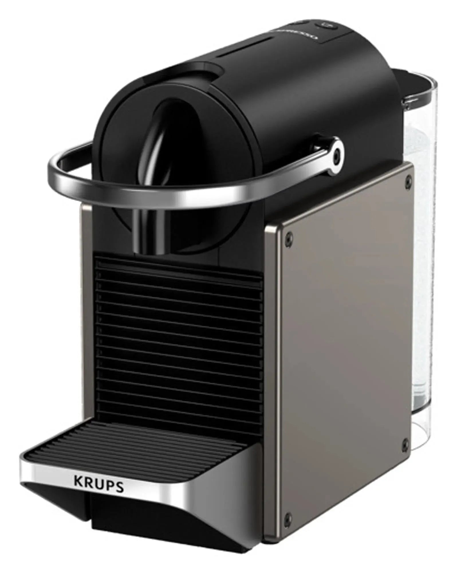 Kompakte Nespresso Pixie von De'Longhi: Schnelles Aufheizen, robustes Aluminium, energieeffizient, ideal für kleine Küchen.