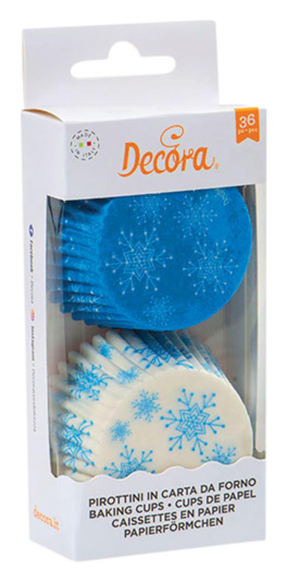 Papier-Backförmchen Frozen Stars 36 Stück ø 5x3.2 cm in  präsentiert im Onlineshop von KAQTU Design AG. Backform / Backblech ist von DECORA