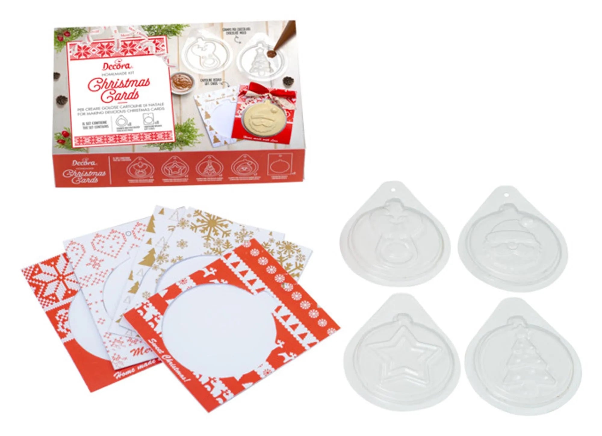 Schoko-Weihnachskarten/-Baumschmuck-Set 16-teilig in  präsentiert im Onlineshop von KAQTU Design AG. Küchenhelfer ist von DECORA