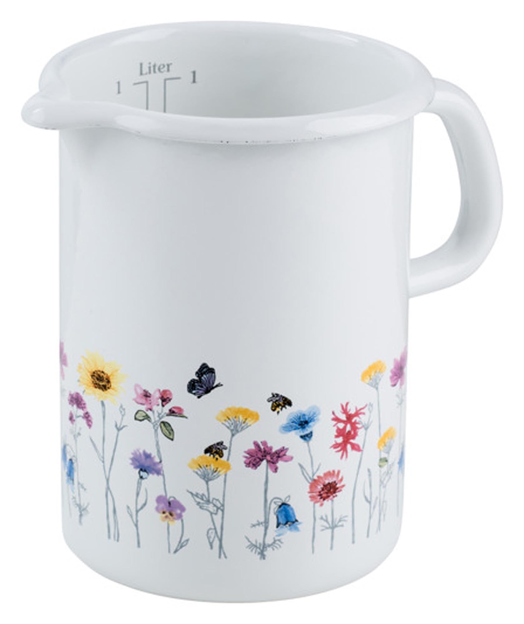 Messbecher Flora 1 l ø 10 cm in  präsentiert im Onlineshop von KAQTU Design AG. Küchenhelfer ist von RIESS