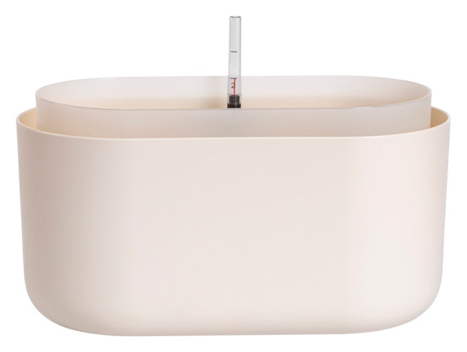 PLASTIA Bewässerungskasten Tolita elfenbein 31cm in  präsentiert im Onlineshop von KAQTU Design AG. Blumentopf ist von PLASTIA