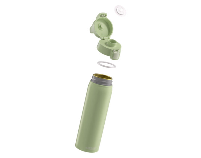 Die SIGG WMB One eco green 0.75 l ist eine umweltfreundliche Trinkflasche, ideal für unterwegs, mit modernem Design und praktischer Handhabung.