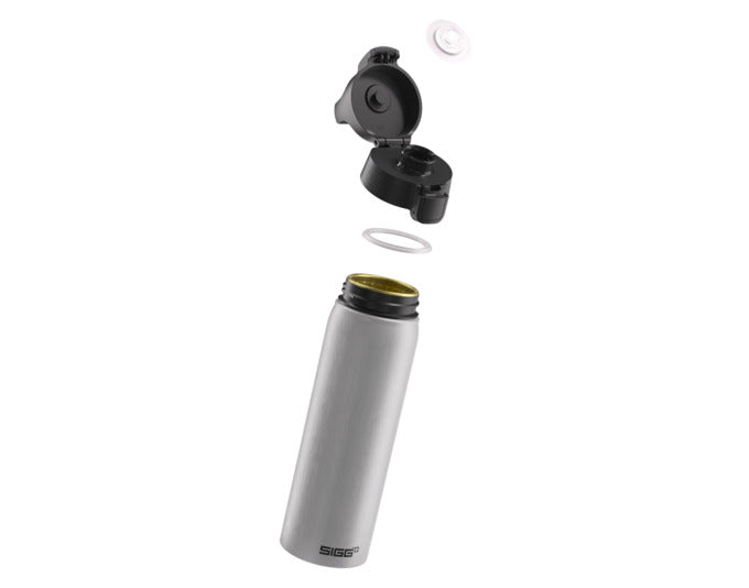 Die SIGG WMB One Alu 0.75 l ist eine leichte, robuste Trinkflasche aus Aluminium, ideal für unterwegs und umweltfreundlich.