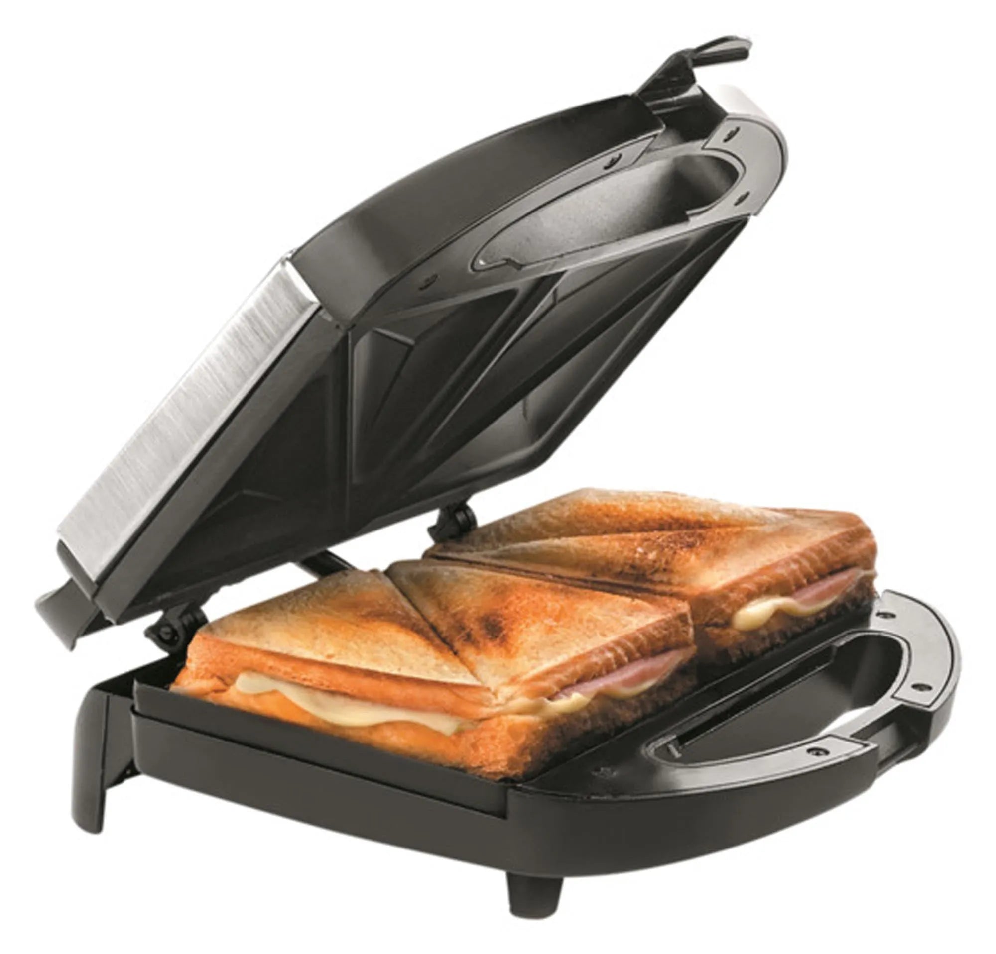 Sandwichtoaster Croque Monsieur Antihaft 22.5x22.5x9 cm in  präsentiert im Onlineshop von KAQTU Design AG. Küchengerät ist von LACOR