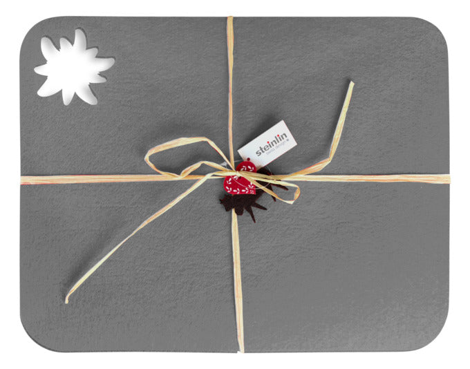 STEINLIN Tischset Edelweiss rot 4 Stück Filz 42x32 cm in  präsentiert im Onlineshop von KAQTU Design AG. Tischset ist von STEINLIN