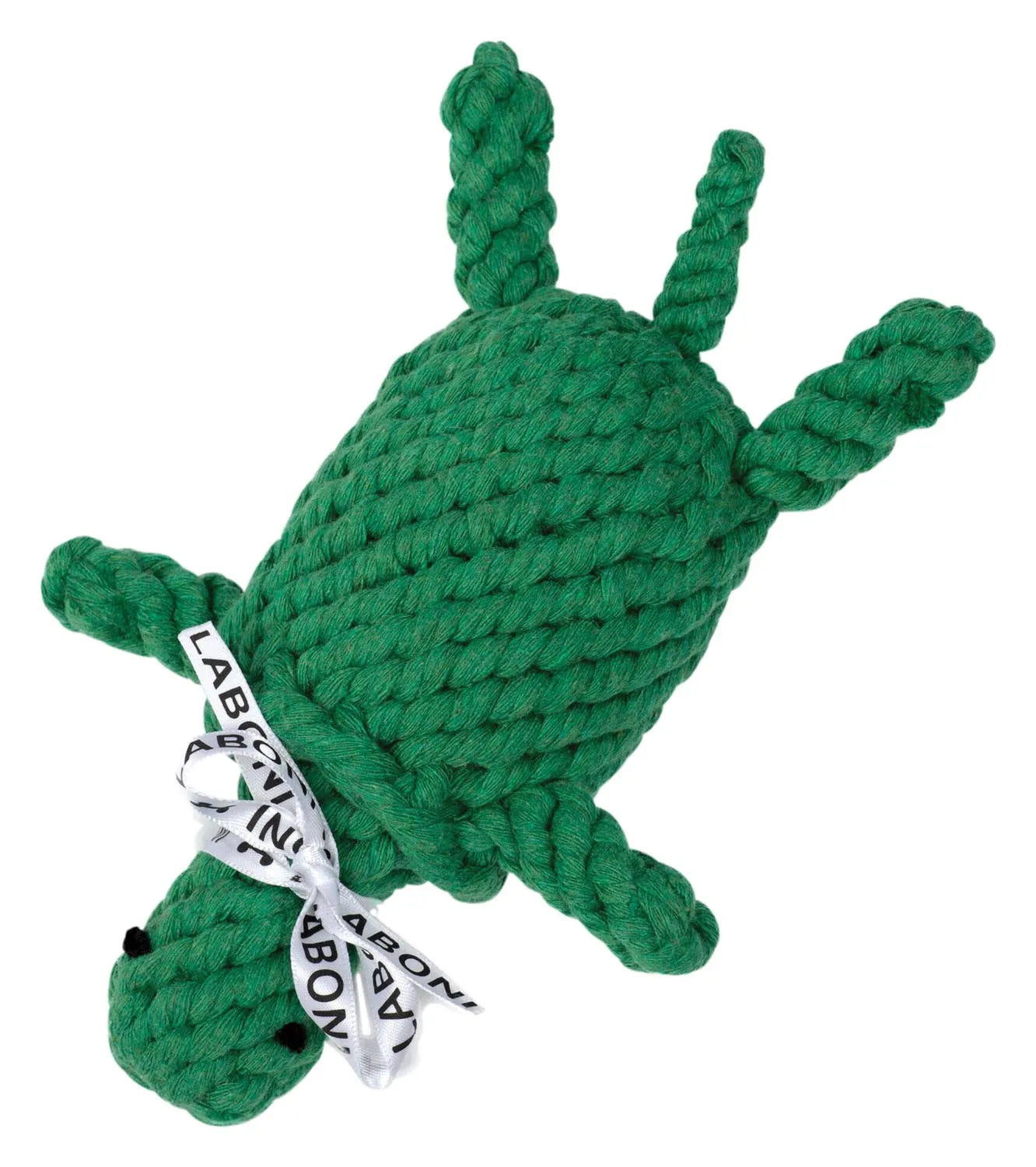 Tina Turtle von Laboni: Langlebiges Hundespielzeug aus Baumwolle, ideal zum Kauen, Apportieren und Kuscheln. Umweltfreundlich und sicher.