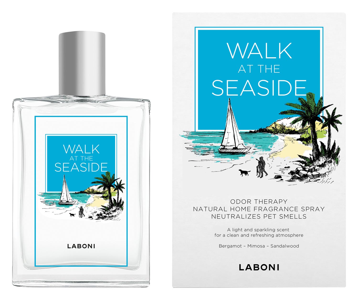 Duft-Spray Walk at the seaside 100 ml in  präsentiert im Onlineshop von KAQTU Design AG. Hundebedarf ist von Laboni