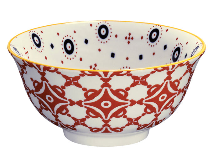 CILIO Bowl Amici Waben Porzellan 500 ml ø 15.5x7 cm in  präsentiert im Onlineshop von KAQTU Design AG. Schale ist von CILIO